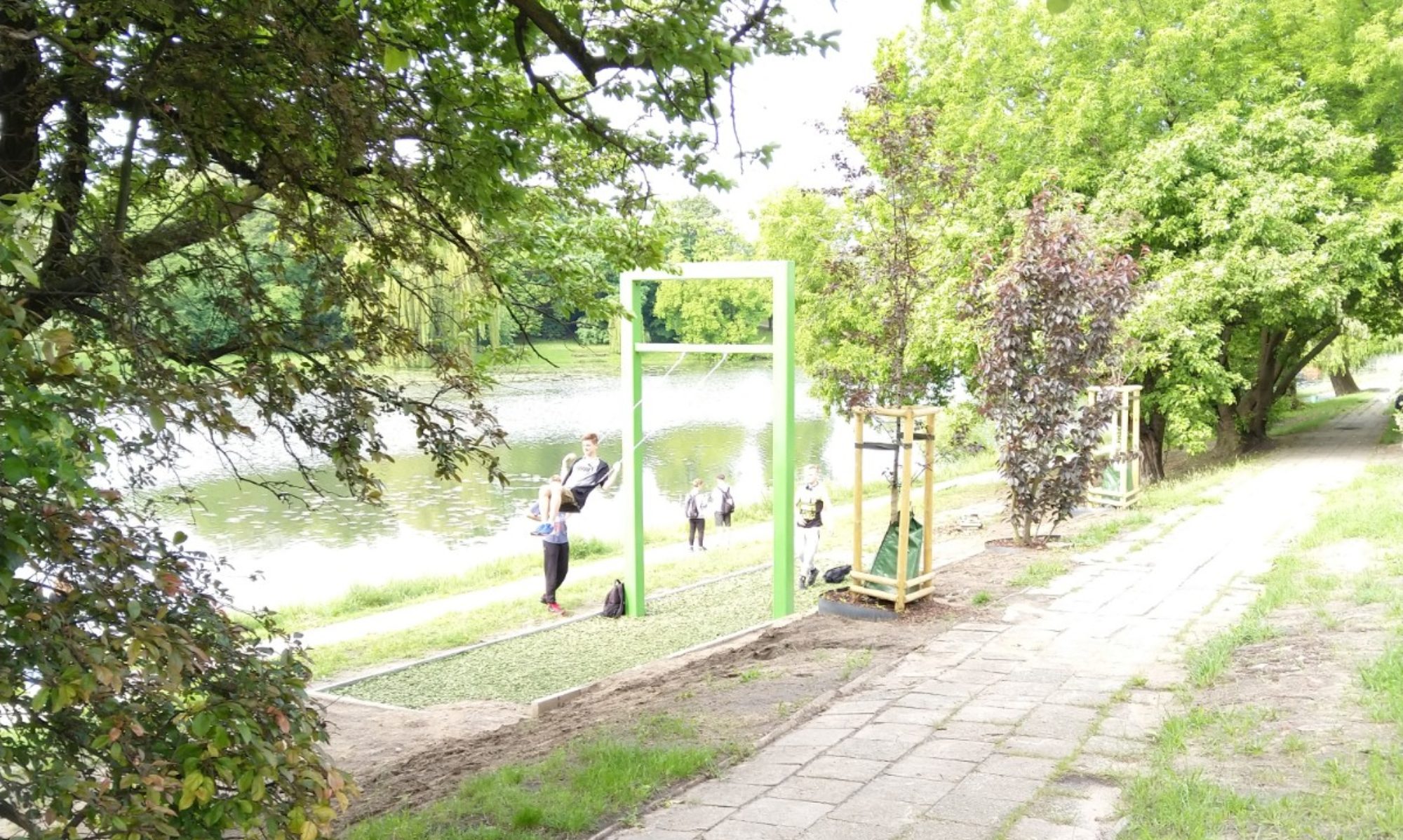 High Swing at the German-Polish Gardens